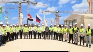 رئيس المحطات النووية يتفقد محطة الضبعة و يلتقى بالعاملين بالمشروع