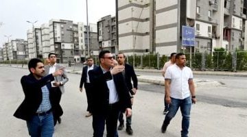 وزير الإسكان يتفقد الاعمال الإنشائية لمشروع ديارنا بمدينة العبور الجديدة