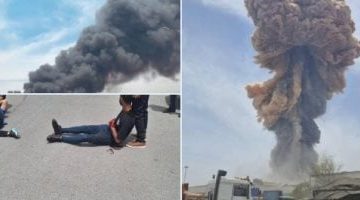 ارتفاع عدد مصابي انفجار ميناء الشهيد رجائي في إيران لـ500 شخص