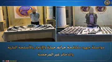 جهود الداخلية: ضبط عنصرين إجراميين بحوزتهما أسلحة آلية ومخدرات بقيمة 2 مليون جنيه