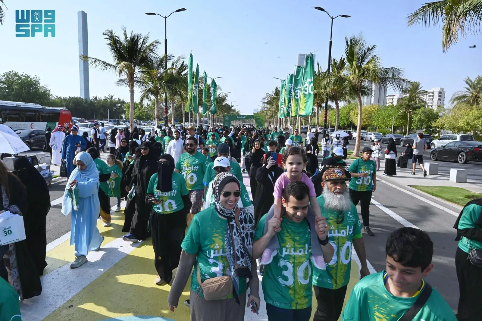 الصحة في #جدة تدشن حملة #امش_30