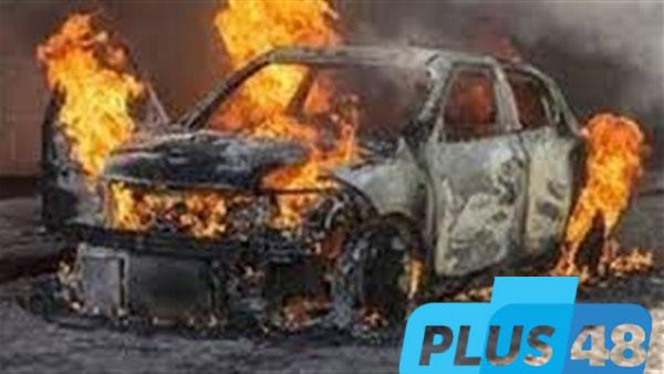 إخماد حريق سيارة ملاكي أعلى محور 26 يوليو في المهندسين