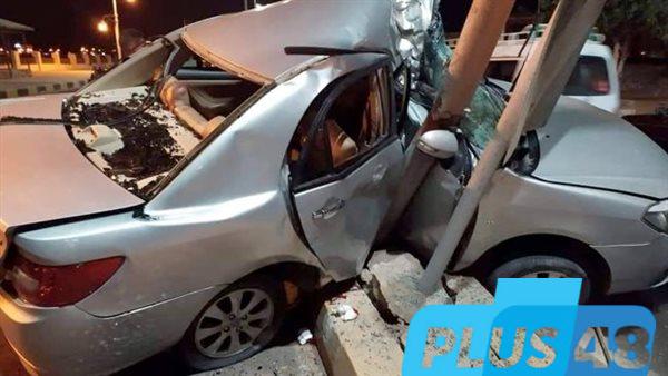 قرارات النيابة في حادث تصادم سيارة بعمود إنارة في صلاح سالم بالقاهرة