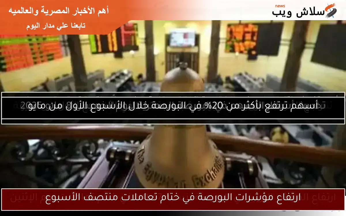 ارتفاع المؤشر الرئيسي للبورصة في ختام تعاملات الأربعاء بدعم من صعود الأسهم القيادية