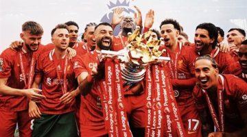 مراسم تتويج ليفربول بلقب الدورى الإنجليزي رقم 20.. “فيديو وصور”