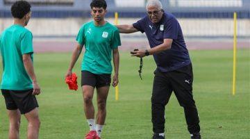 المصري يواصل استعداداته لحرس الحدود بمران قوي على ستاد الكلية الحربية.. صور