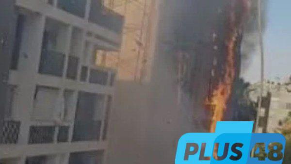 حريق عقار ميدان لبنان.. إخلاء فوري من السكان ومحاولات مستمرة للسيطرة