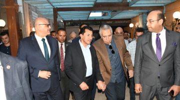 وزير الرياضة ومحافظ القليوبية يفتتحان عددًا من المشروعات بمركز التنمية في شبرا الخيمة