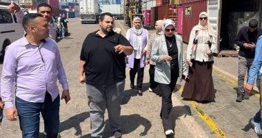 فريق من الرقابة على الصادرات يتفقد فرع الهيئة بالدخيلة لتقليل زمن الإفراج