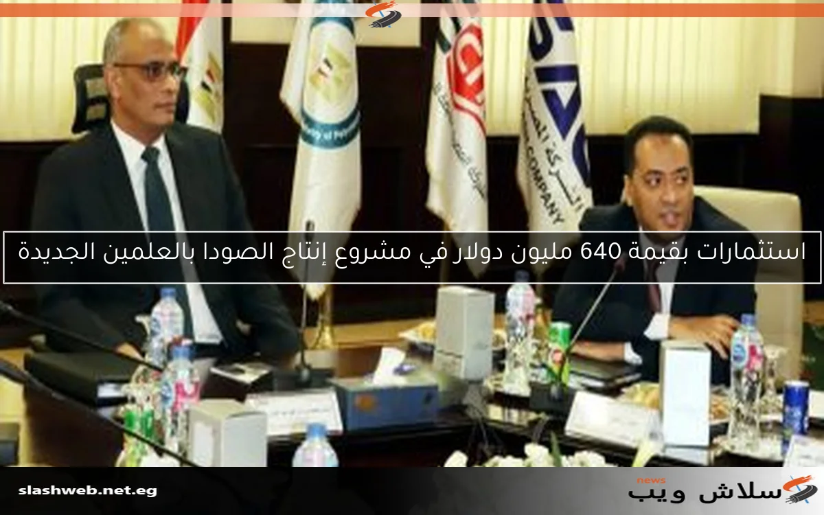 استثمارات بقيمة 640 مليون دولار في مشروع إنتاج الصودا بالعلمين الجديدة