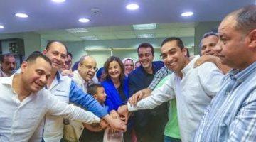 احتفالات فى اليوم السابع وصوت الأمة بفوز الشاذلى بعضوية مجلس نقابة الصحفيين