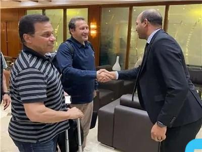 وصول الفوج الأول من الرياضيين المصريين من ليبيا بقيادة حسام البدري
