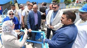 وزير الإسكان ومحافظ الشرقية يتابعان سير العمل بمنظومتى مياه الشرب والصرف بالمحافظة