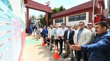 وزير الإسكان ومحافظ الشرقية يختتمان جولتهما بتفقد محطة تنقية مياه شرب العزيزية