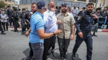 “صفعة وشلوت”.. شاهد علقة وزير الأمن القومى الإسرائيلى وزوجته بشوارع القدس