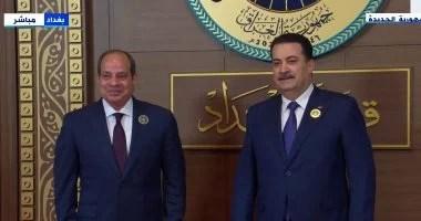 وصول السيسي وقادة العرب إلى مقر انعقاد القمة العربية الـ 34 بالعاصمة العراقية بغداد