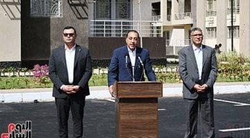 رئيس الوزراء: يؤكد استمرار الدولة فى توفير الوحدات السكنية لمختلف المواطنين