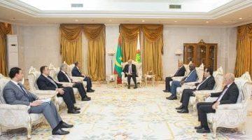 وزير الخارجية والهجرة يسلم رسالة خطية من رئيس الجمهورية إلى الرئيس الموريتانى