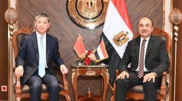 وزير قطاع الأعمال العام يستقبل سفير الصين لبحث التعاون الاقتصادى والتجارى