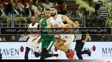 الأهلي يواجه الاتحاد في نهائي كأس مصر لكرة السلة بعد تخطي الزمالك