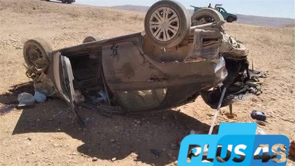 حادث الصحراوي الغربي.. مصرع شخص وإصابة زوجته ونجله في انقلاب ملاكي بالأقصر