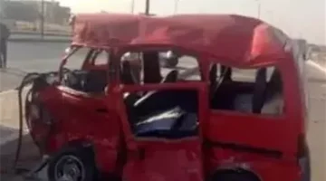 4 مصابين إثر انقلاب سوزوكي أعلى طريق أوسيم الكوم الأحمر