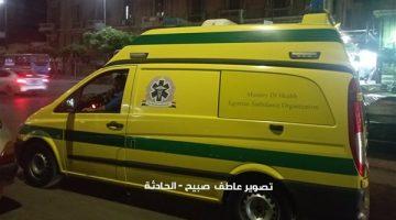 جثة ومصابان في حادث دهس سيارة لهم أثناء عبورهم الطريق بطرة في المعادي