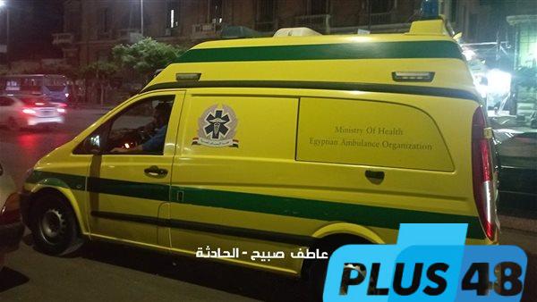 جثة ومصابان في حادث دهس سيارة لهم أثناء عبورهم الطريق بطرة في المعادي