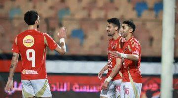 وسام أبو علي يسجل الهدف الثالث للأهلي في شباك الحدود