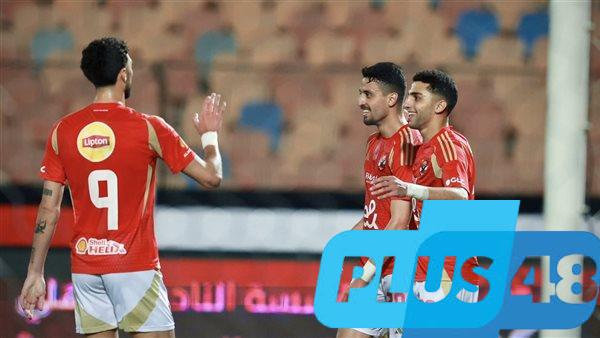 وسام أبو علي يسجل الهدف الثالث للأهلي في شباك الحدود