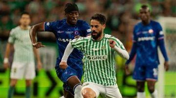 الزلزولي يمنح ريال بيتيس التقدم على تشيلسي في الشوط الأول بنهائي دوري المؤتمر