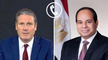 تناول الأوضاع الإقليمية.. الرئيس السيسي يتلقى اتصالاً هاتفياً من رئيس وزراء المملكة المتحدة