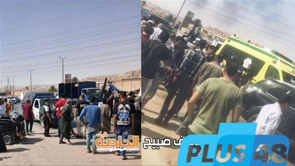 مصرع سيدة وإصابة ابنتيها في حادث تصادم سيارة ملاكي وتوك توك أمام بنزينة وطنية بحلوان
