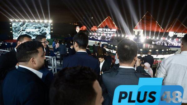 تحت سفح الأهرامات.. توافد الحضور على مؤتمر الأهلي لإعلان التوقيع مع أحد الرعاة