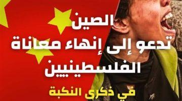 في ذكرى يوم النكبة.. الصين تدعو إلى إنهاء معاناة الفلسطينيين