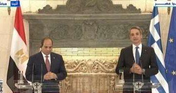 رئيس وزراء اليونان يشيد بدور مصر في حل أزمات الشرق الأوسط ويعزز التعاون بين البلدين