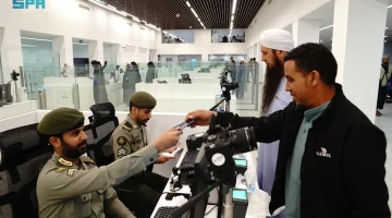 جوازات منفذ حالة عمار تستقبل ضيوف الرحمن القادمين من #الأردن لأداء فريضة الحج