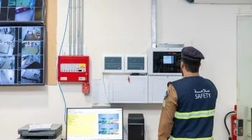 قوات الدفاع المدني بـ #المدينة_المنورة تواصل أعمال الإشراف الوقائي في المسجد النبوي الشريف