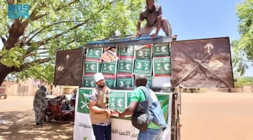 مركز الملك سلمان للإغاثة يدشّن توزيع 1.500 سلة غذائية في مدينة أم روابة بولاية شمال كردفان في #السودان
