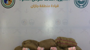 حرس الحدود بمنطقة #جازان يحبط تهريب (120) كيلوجرامًا من نبات القات المخدر #عاجل