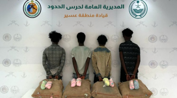 #عاجل | القبض على (4) مخالفين لتهريبهم (80) كيلوجرامًا من نبات القات المخدر بمنطقة #عسير