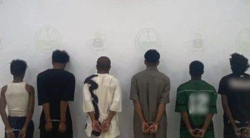 #عاجل | القبض على (6) أشخاص لاعتدائهم على أحد مندوبي التوصيل بمنطقة #الرياض