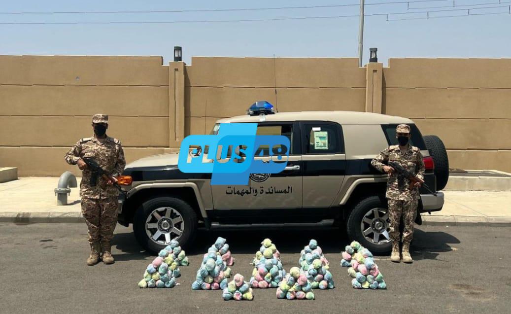 دوريات الإدارة العامة للمجاهدين بمنطقة #جازان تحبط تهريب 33 كيلوجرامًا من نبات القات المخدر #عاجل