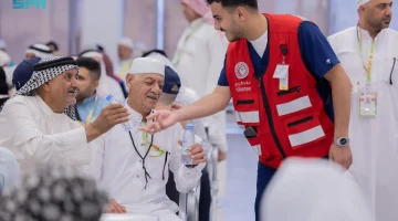 جهود متكاملة يقودها متطوعون بمنفذ #جديدة_عرعر من مختلف الجهات لخدمة ضيوف الرحمن