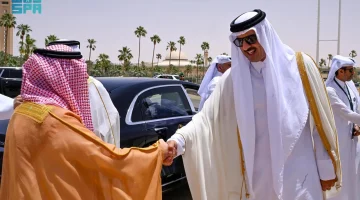 أمير #قطر يغادر #الرياض بعد مشاركته في #القمة_الخليجية_الأمريكية