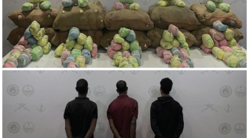 #عاجل | #حرس_الحدود يقبض على (3) مخالفين من الجنسية الإثيوبية ويحبط تهريب (309) كجم من القات والحشيش المخدر