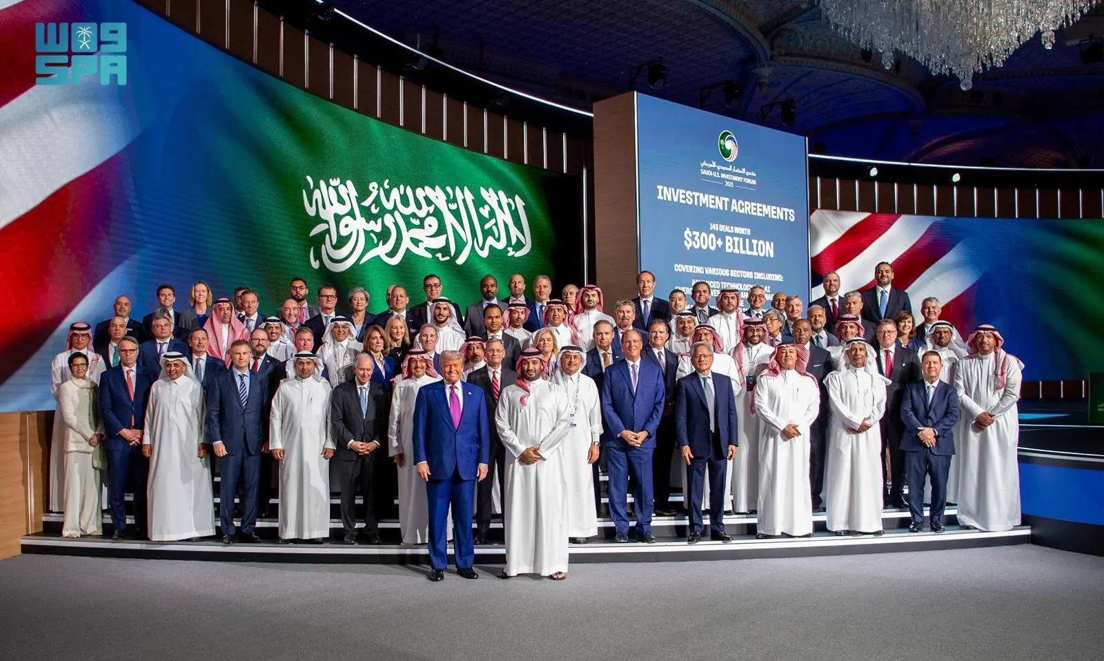 سمو ولي العهد والرئيس الأمريكي يشاركان في أعمال #منتدى_الاستثمار_السعودي_الأمريكي