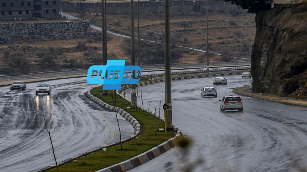هطول أمطار على منطقة #الباحة