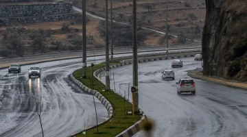 هطول أمطار على منطقة #الباحة