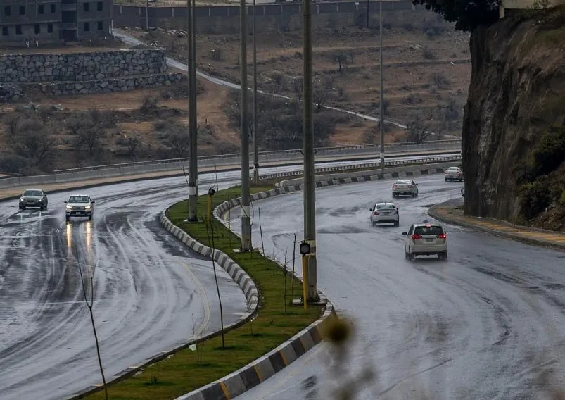 هطول أمطار على منطقة #الباحة